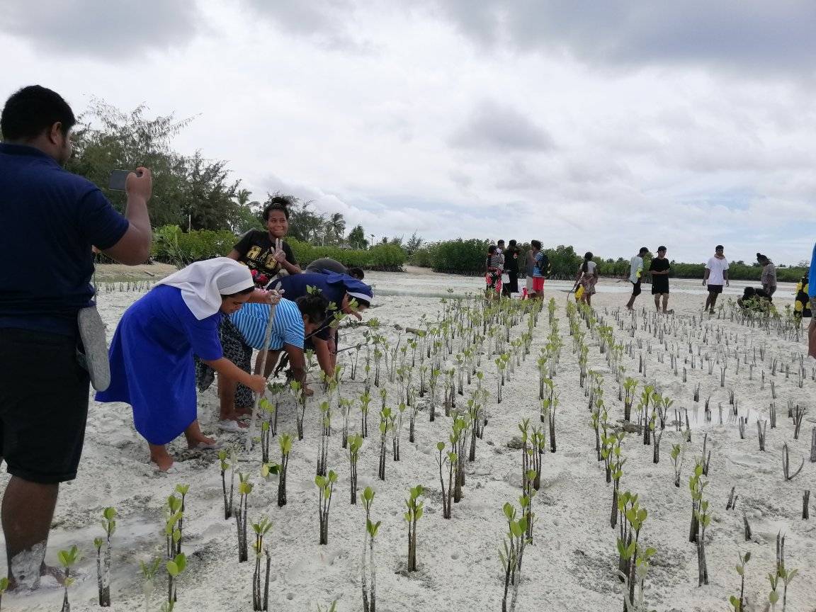 O País da Ilha Kiribati Desempenha um Papel Vital na Proteção Costeira