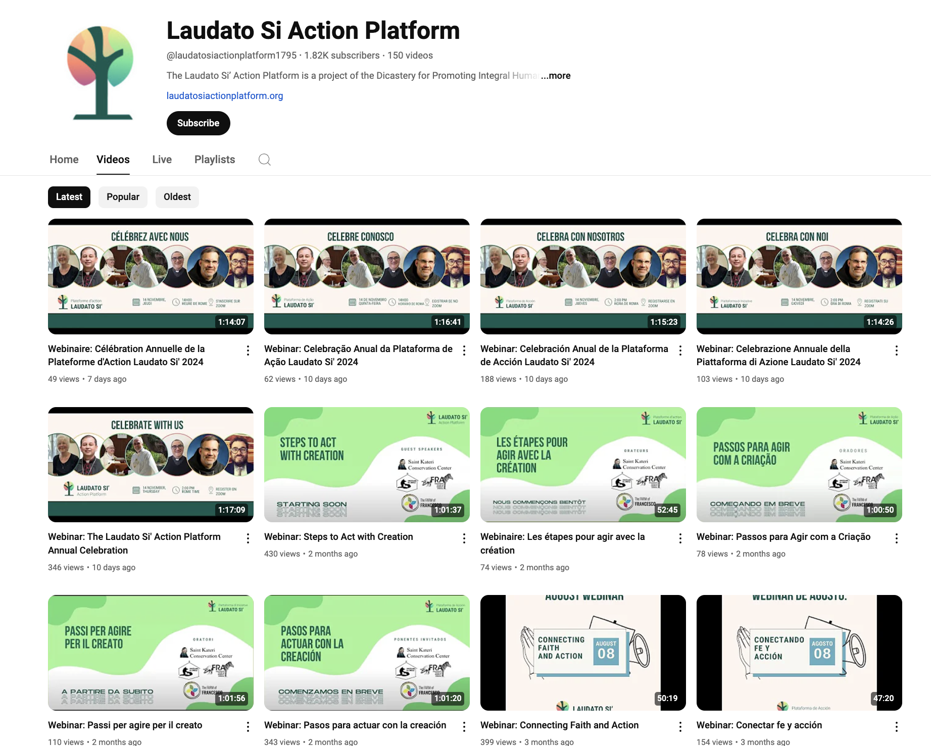 Os 5 Principais Destaques dos Webinars da Plataforma de Ação Laudato Si’ em 2024