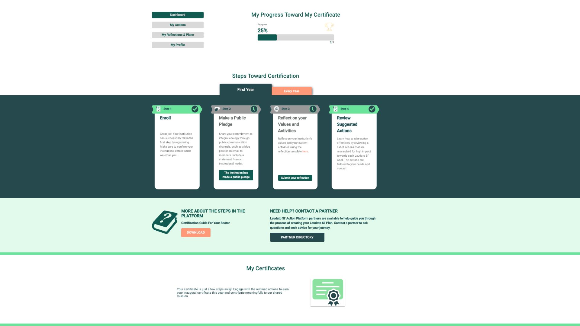 Atualização do Novo Site e Programa de Certificação